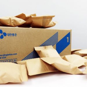 CJ대한통운, 박스 포장에 친환경 종이 완충재 도입