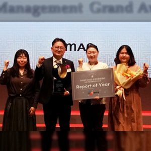 CJ대한통운, 2023 한국의경영대상 지속가능성보고서 부문 '올해의 보고서(Report of the Year)' 수상