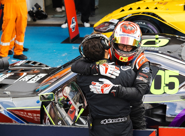 서한 GP #05 김중군은 올 시즌 최다 포디움(5회)을 달성하며 이창욱을 턱끝까지 추격하고 있다