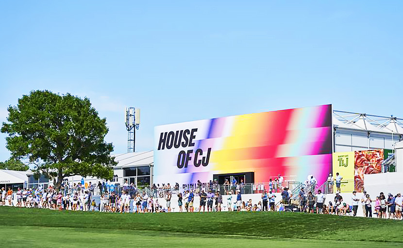지난 5월 CJ그룹이 '더 CJ컵 바이런 넬슨'이 열린 미국 텍사스주 댈러스 매키니의 TPC 크레이그 랜치 대회장에 조성한 복합 문화 소개 공간 ‘하우스 오브 CJ’ 전경.