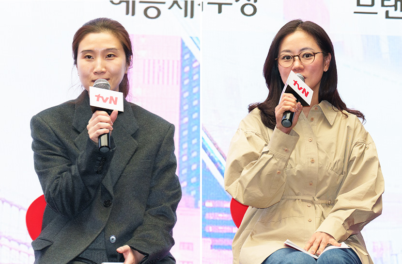 박희연 CJ ENM 예능제작사업부장, 염지혜 CJ올리브영 브랜드전략유닛장.