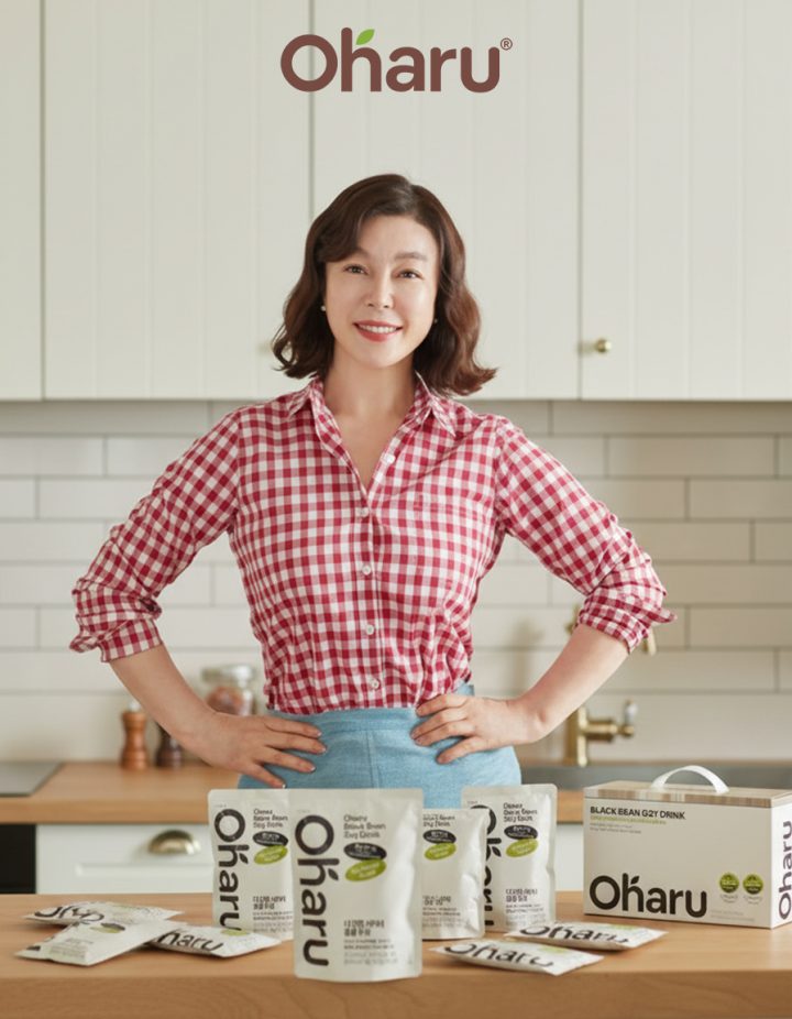 오하루 자연가득, 서리태 두유 7년 만에 리뉴얼…최화정과 ‘웰니스 시장’ 공략