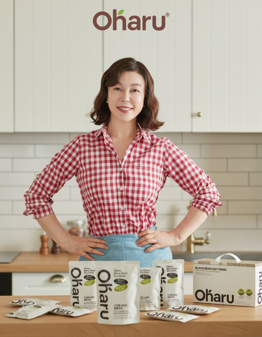 오하루 자연가득, 서리태 두유 7년 만에 리뉴얼…최화정과 ‘웰니스 시장’ 공략