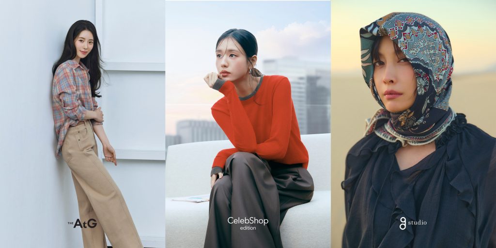 봄·여름 시즌 브랜드별 대표 화보 (왼쪽부터) 더엣지, 셀렙샵 에디션, 지스튜디오