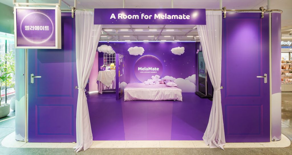 '멜라메이트' 팝업스토어 전경
