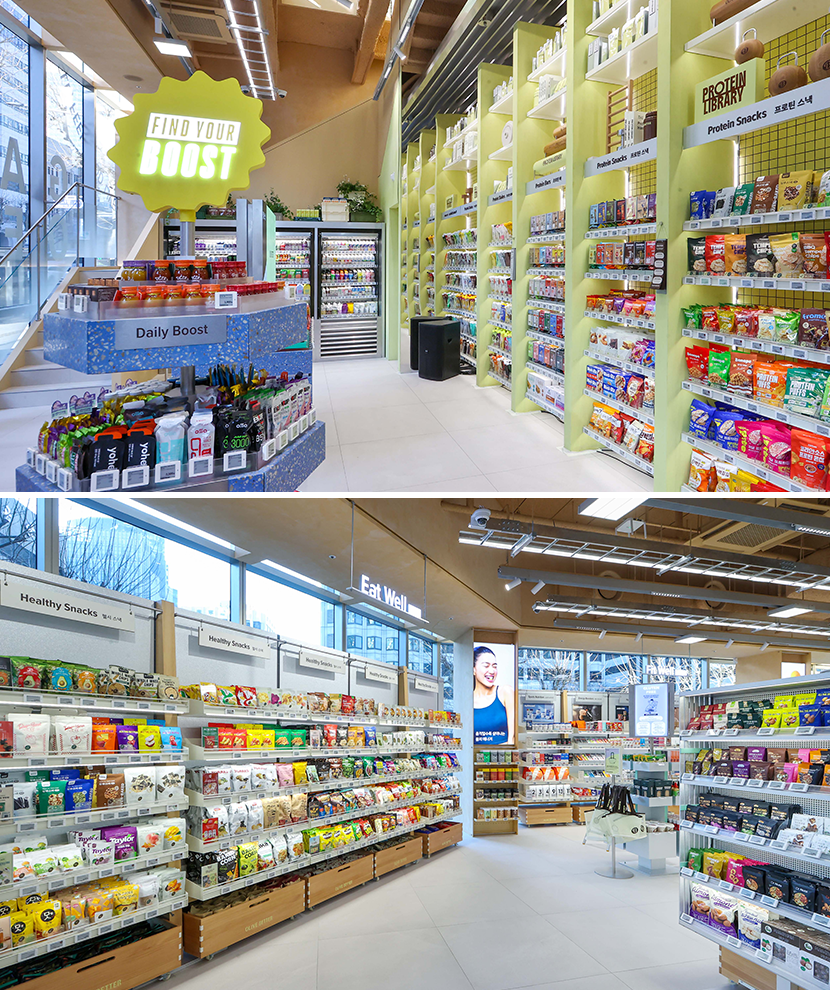 올리브베러 광화문점 내부 이미지(1층(위)과 2층(아래))