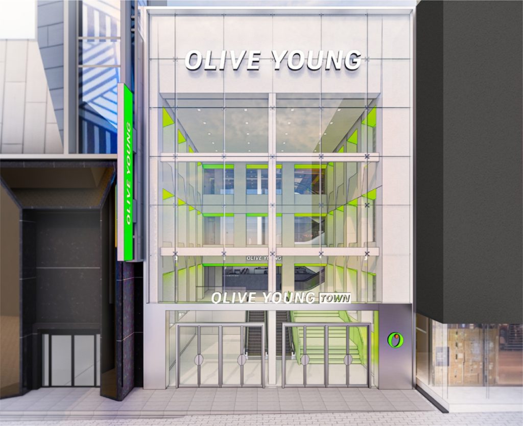 26일 서울 명동에 오픈한 '올리브영 센트럴 명동 타운' 3D 렌더링 이미지