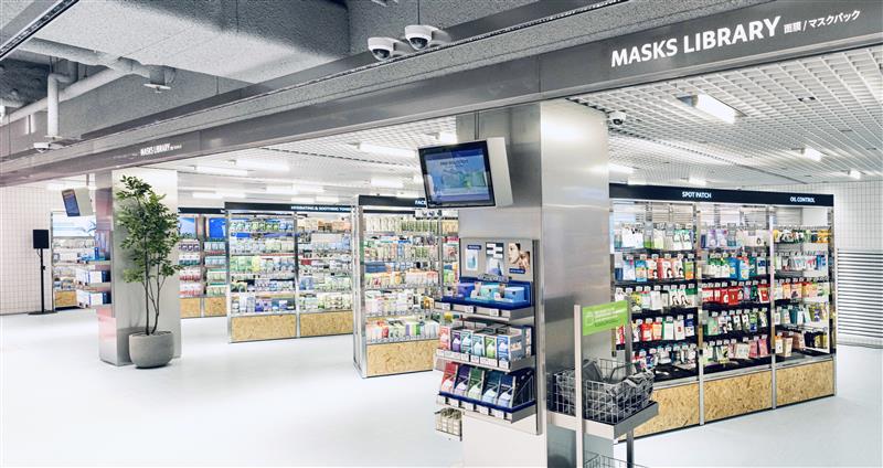 ‘올리브영 센트럴 명동 타운’ 3층에 위치하는 마스크팩 특화 공간 ‘마스크 라이브러리(Masks Library)’