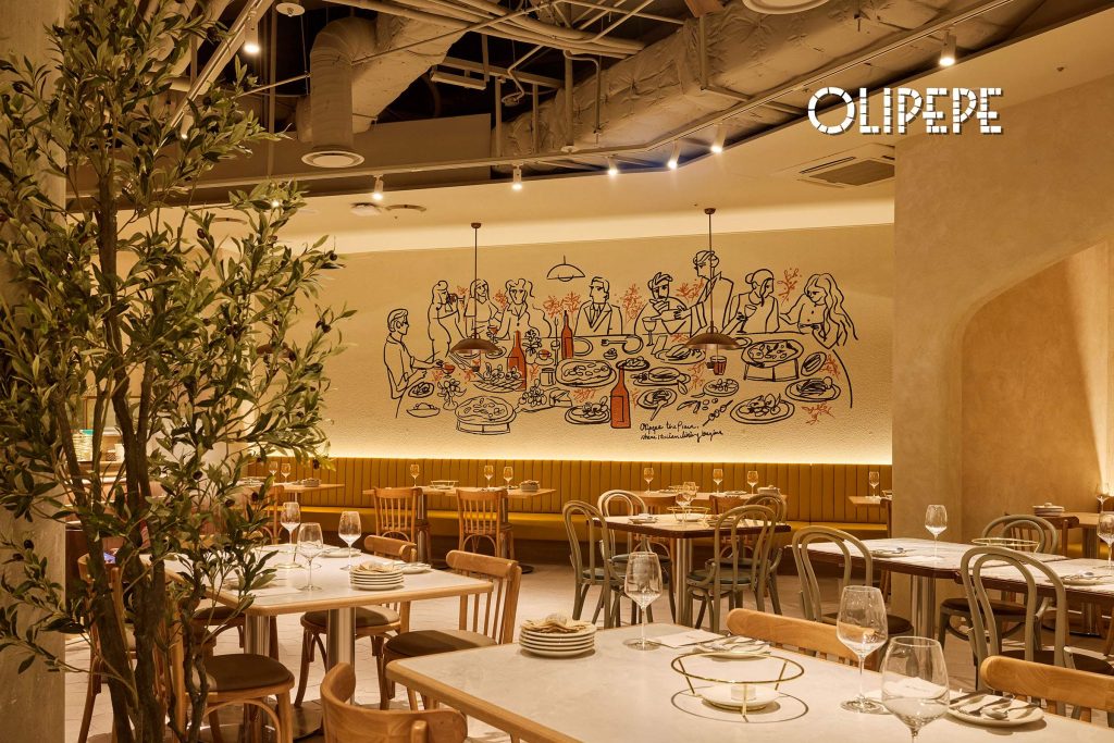 올리페페 여의도점 내부 전경