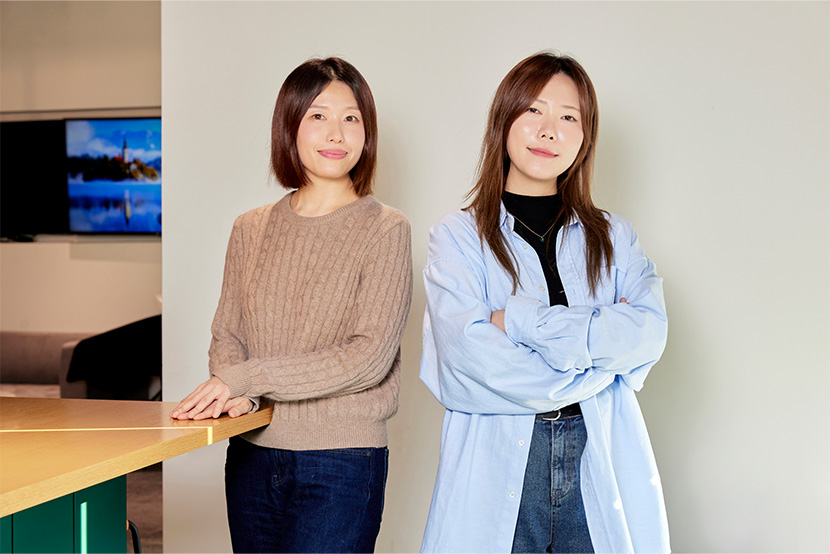 창작뮤지컬 의 창작자인 박신애 작곡가(좌)와 배시현 작가(우)