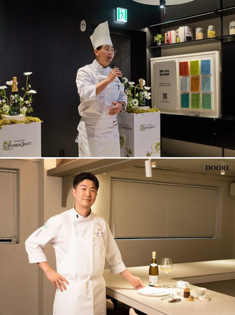 위 : ‘미쉐린 가이드 서울&부산 2025’에 미쉐린 셀렉티드로 등재된 ‘주052’ 신용준 셰프 /
아래 : 모던 한식 레스토랑 ‘두리(DOORI)’를 창업한 배요환 셰프