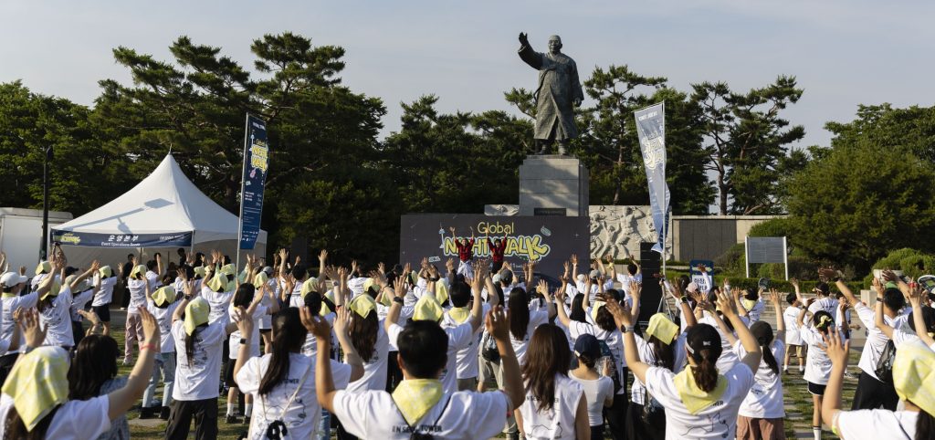 N서울타워 글로벌 나이트워크 백범광장 이벤트 현장
