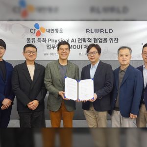 CJ대한통운, 물류 특화 피지컬AI 개발 박차…리얼월드와 협력 고도화