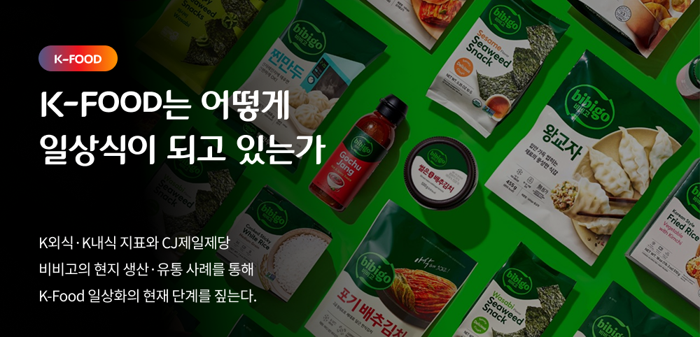 K-FOOD는 어떻게 일상식이 되고 있는가

K외식, K내식 지표와 CJ제일제당 비비고의 현지 생산, 유통 사례를 통해 K-FOOD일상화의 현재 단계를 짚는다