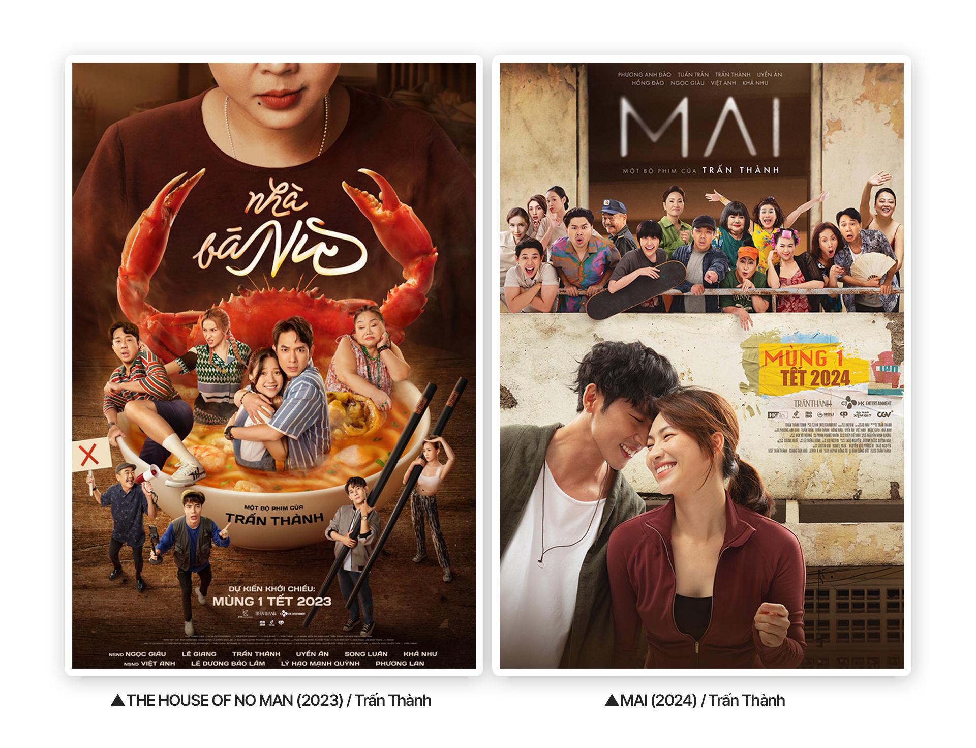 더 하우스 오브 노 맨(2023)과 마이(2024) 영화 포스터.