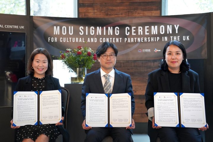 CJ ENM, 주영한국문화원·한국콘텐츠진흥원 영국 비즈니스센터와 MOU 체결… 영국에서 K-콘텐츠 매력 알린다